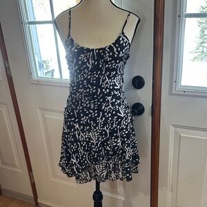 Diane Von Furstenberg Black and White Mini Dress